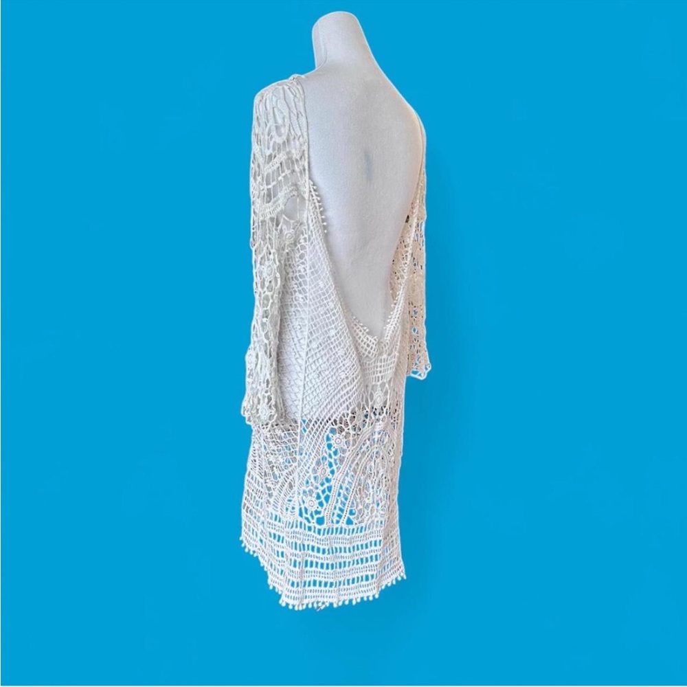 White Crochet Dress / Cover Up